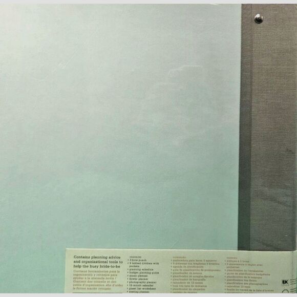 Martha Stewart Our Wedding Keepsake 3 Hole Ring Planner Binder Photo Book-New! - Picture 2 of 10